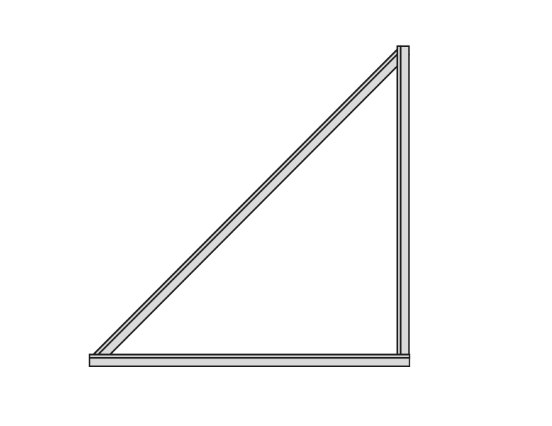 Dreieck für Flachdach